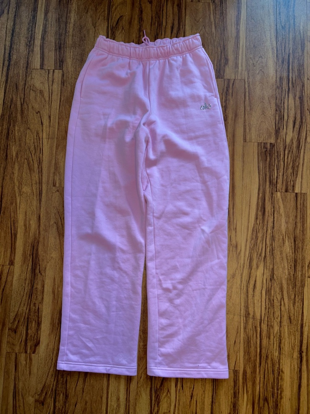 Alo Yoga Accolade Wide Leg Sweatpants Candy Heart Pink - Picture 3 of 6